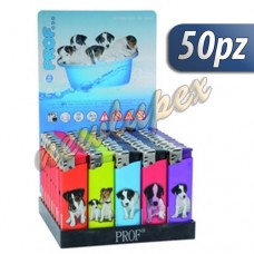 Accendino elettronico ricaricabile - cani - 50pz